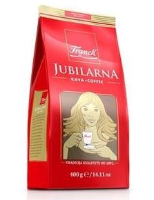 400 gram package of Franck Jubilarna Original Ground Coffee.