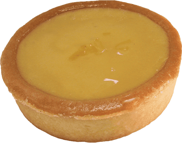 Tart French lemon curd baked in our 3" Euro style sweet dough crust.