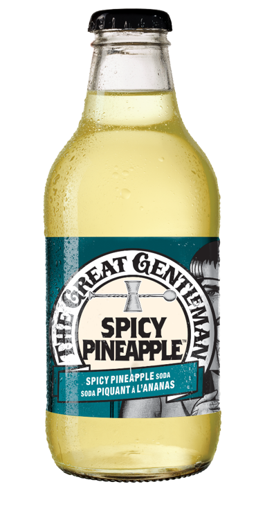 Single 250 ml bottle of spicy pineapple