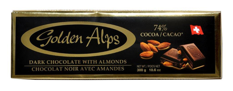 Golden Alps 74% Dark Almond - 300 g