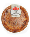 550 gram package of Denninger's Ham and Bacon quiche.  Cooked just heat and serve.