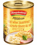 796 ml canned Mildessa Mild Wine Sauerkraut