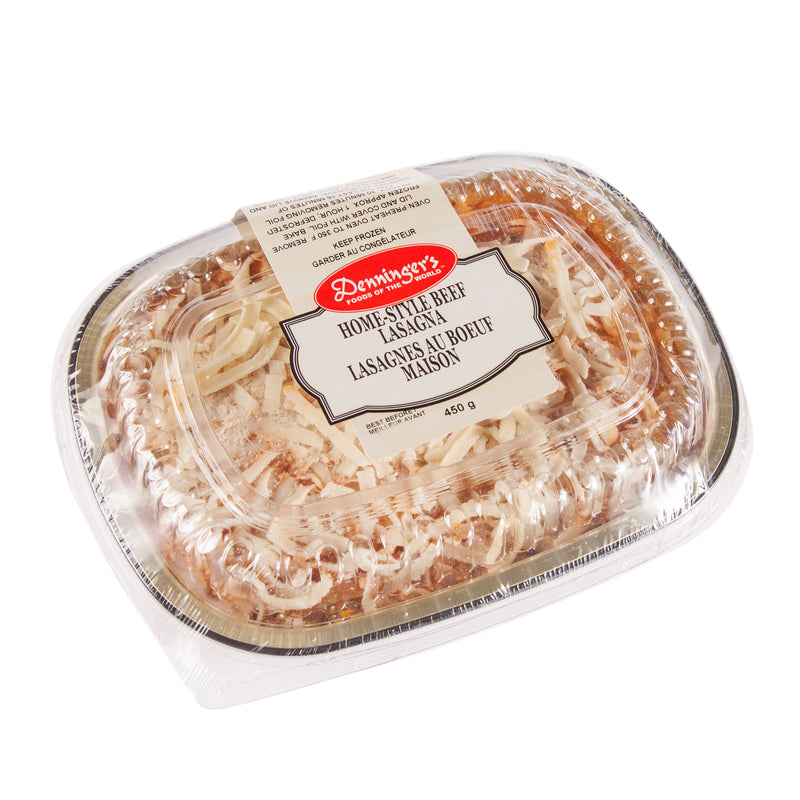 450 gram package of Denninger's Homestlye Lasagna
