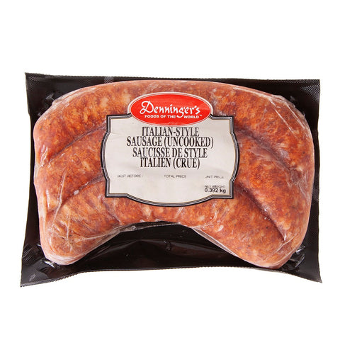 400 gram package of  Frozen Italian Sausages