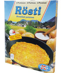 400 gram package of Dr Willi Knoll  Rösti. Shredded potatoes 2 portions.