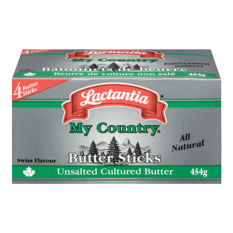 Lactantia My Country Butter Sticks, Unsalted - 4x113.5 g