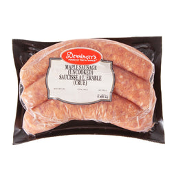 350 gram package of Frozen Maple Sausages