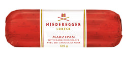 125 gram bar of Niederegger Lubeck Maripan with dark chocolate.