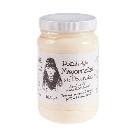 455 ml bottle of Babci Polish style Mayonnaise