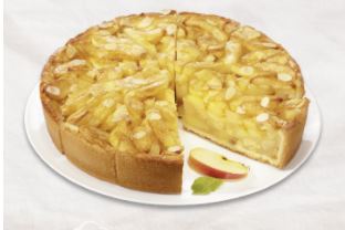 A crispy short crust pastry base with chunky apple slices give a handmade look. Flaked almonds give an enjoyable crunch. 208 gram Apple Pie Slice