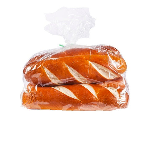 Four Pack of 100 gram each Pretzel Sausage Buns