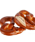 Two large soft pretzels. 100 grams each.