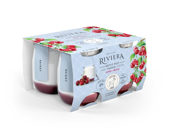 Riviera Goat Cherry Yogurt - 4 pack