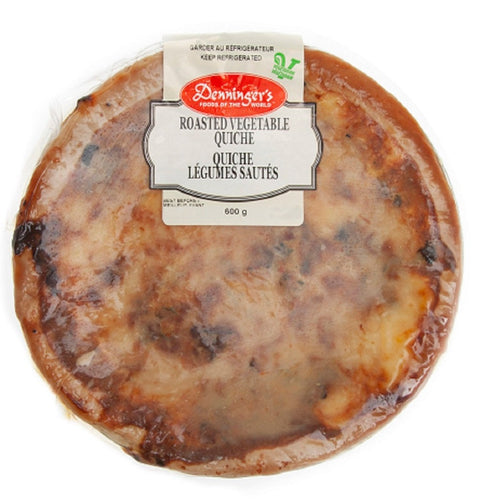 600 gram roasted vegetable quiche