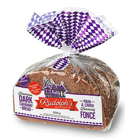 500 g package of Rudolph's Bavarian-style dark rye caraway sourdough  bread