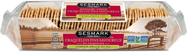 Sesmark Thins Onion/Garlic - 90 g