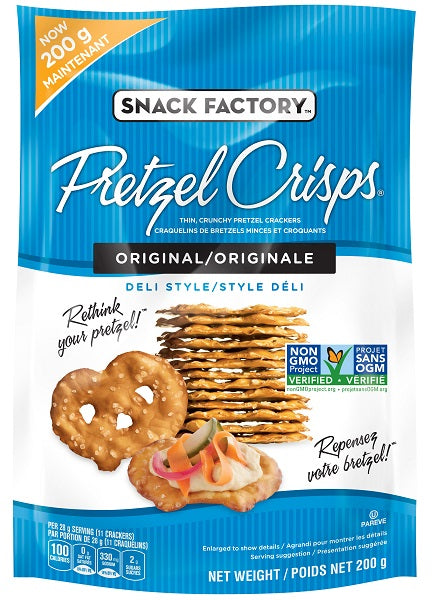 200 g bag of flat pretzels
