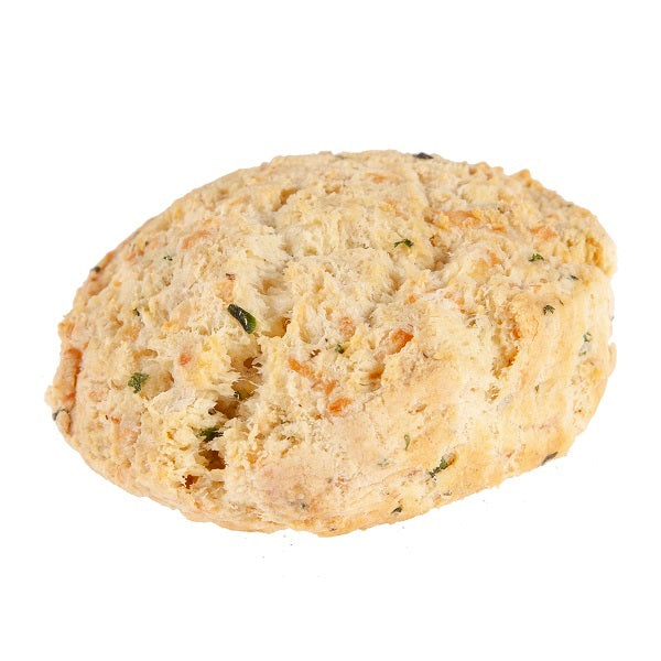 A cheddar and chive scone