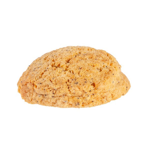 A lemon poppyseed scone