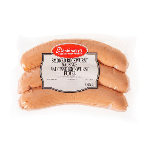 400 gram package of Smoked Bockwurst Sausage