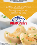 454 gram bag of frozen Supreme Pierogies. Cottage Cheese and Potatoes.