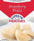454 gram bag of frozen Supreme Pierogies Strawberry.