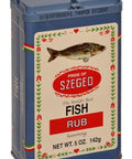 142 gram tin of Pride of Szeged Fish Rub.