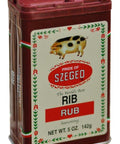 142 gram tin of Pride of Szeged Rib Rub.