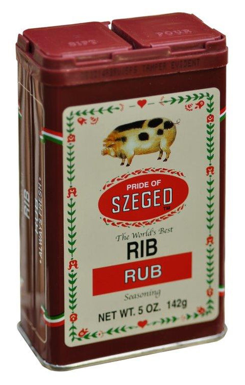 142 gram tin of Pride of Szeged Rib Rub.