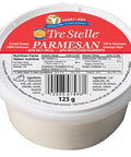 125 gram tub of Tre Stelle Parmesan grated cheese