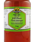 1 kg glass jar Dutchman's Gold Wild Flower  Honey