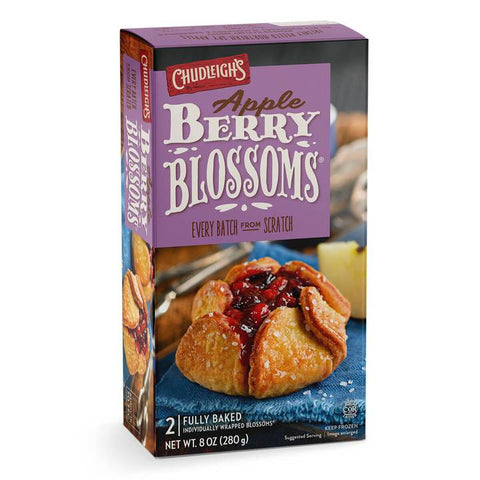 280 gram box of two fully baked apple and berry pastry frozen