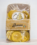 250 gram package of Bertagni Girasoli (sunflower shape) stuffed fresh pasta with buffalo mozzarella