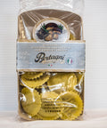 250 gram package of Bertagni Girasoli (sunflower shape) stuffed fresh pasta with porcini and truffle
