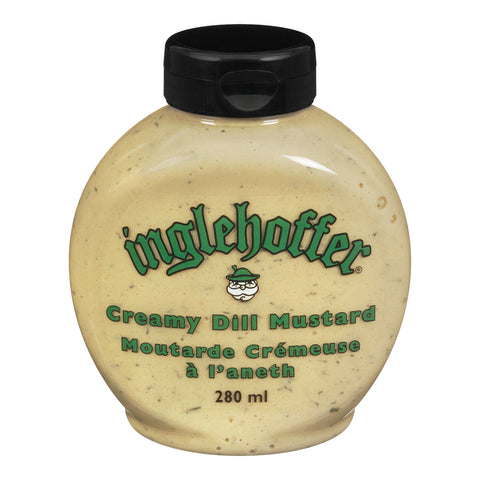 280 ml bottle of Inglehoffer creamy dill mustard.